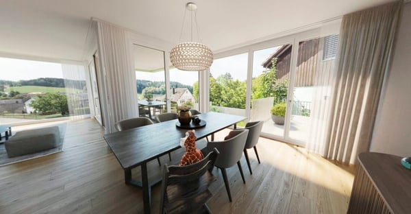 Nahe Winterthur: Elsau Casa Weitblick - Garten Eckhaus rechts 5