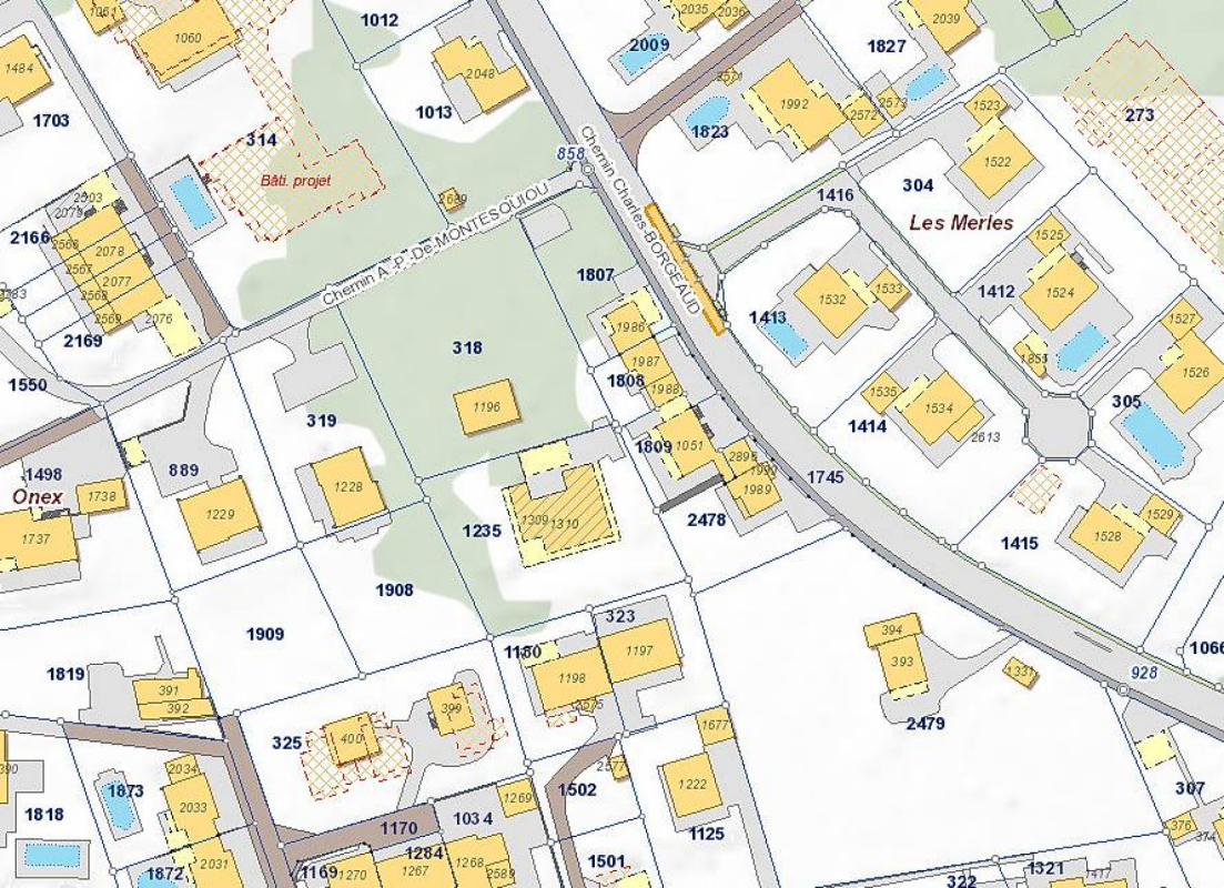Terrain à bâtir exclusif dans un emplacement de premier choix à Onex