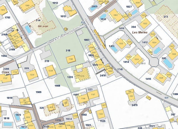 Bauland im Villenquartier in Onex bei Genf 3