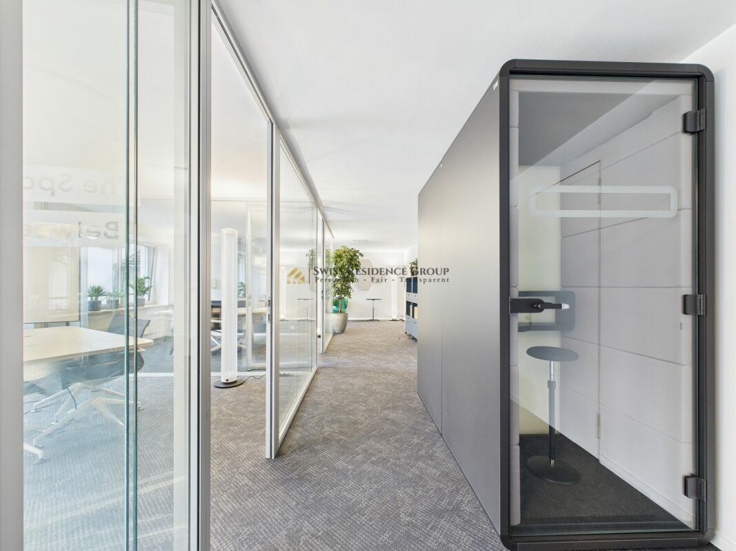 Modern office in the heart of Zurich with a dreamy view