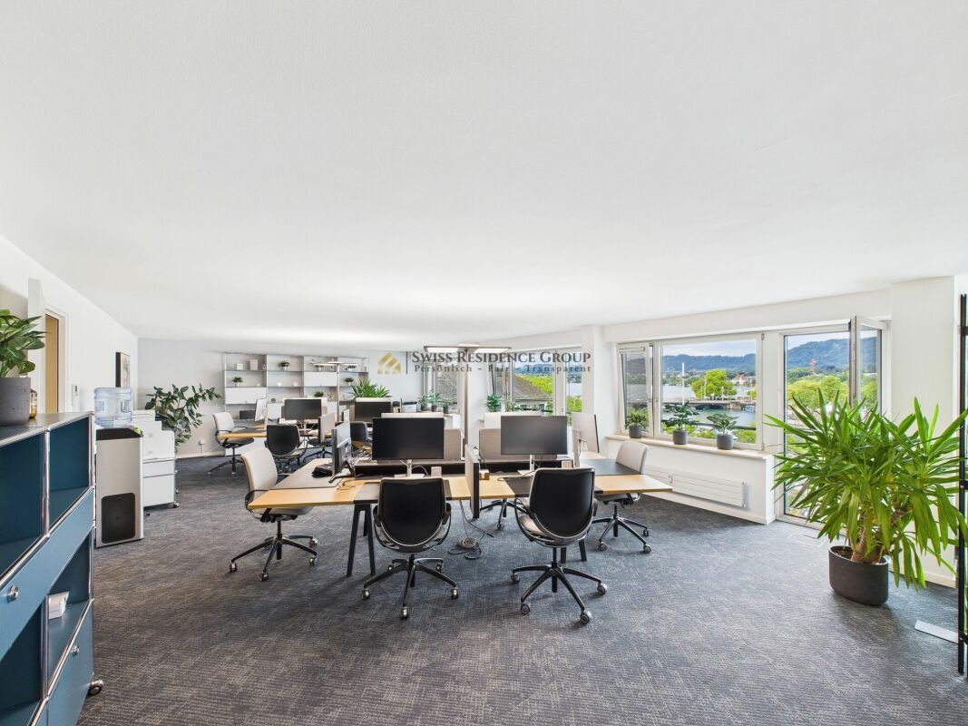 Modern office in the heart of Zurich with a dreamy view