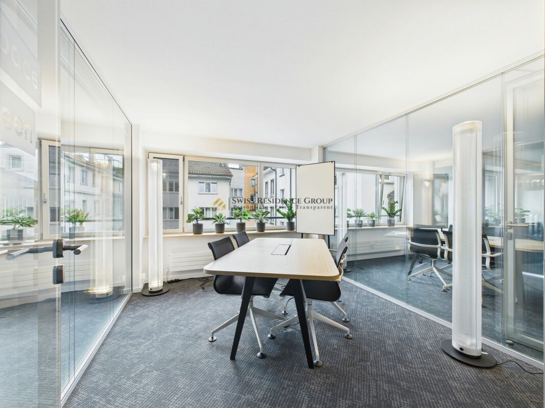 Modern office in the heart of Zurich with a dreamy view