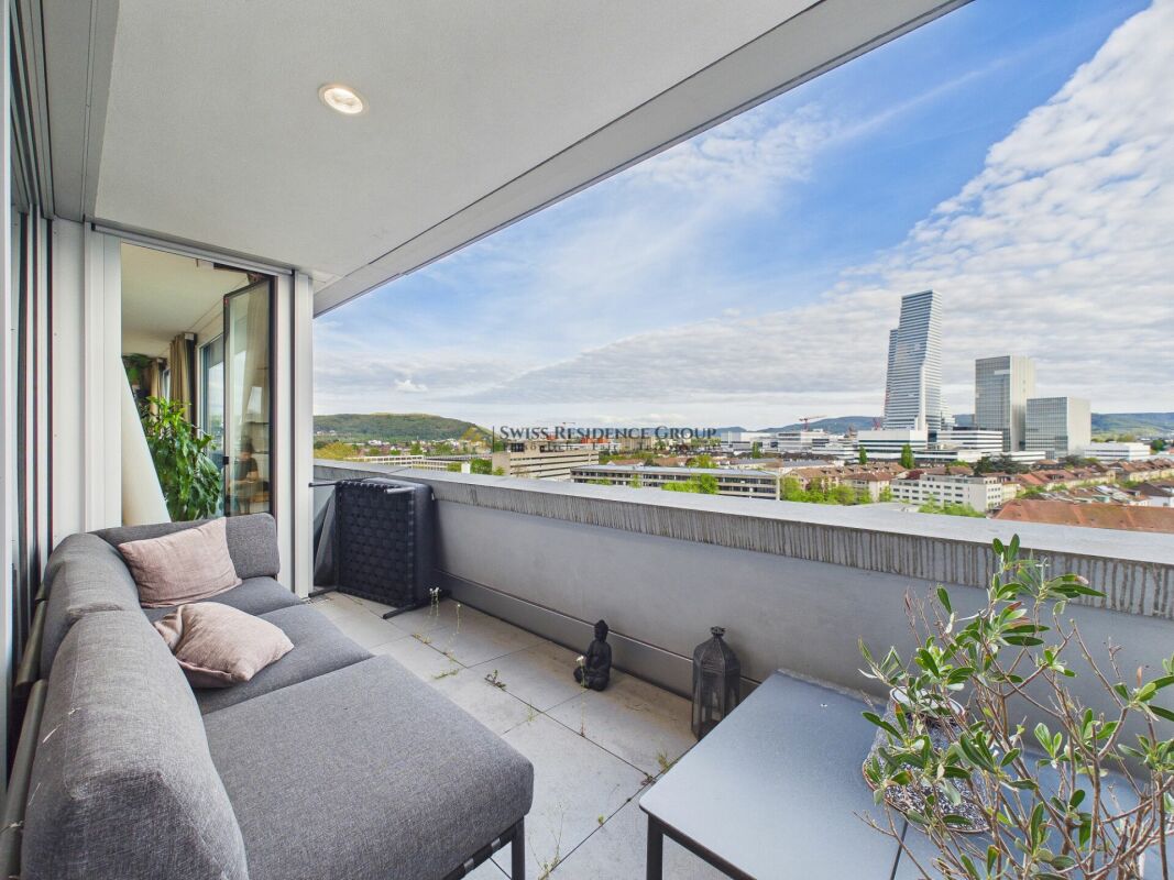 Appartamento Skyline | 9° piano con vista su Basilea