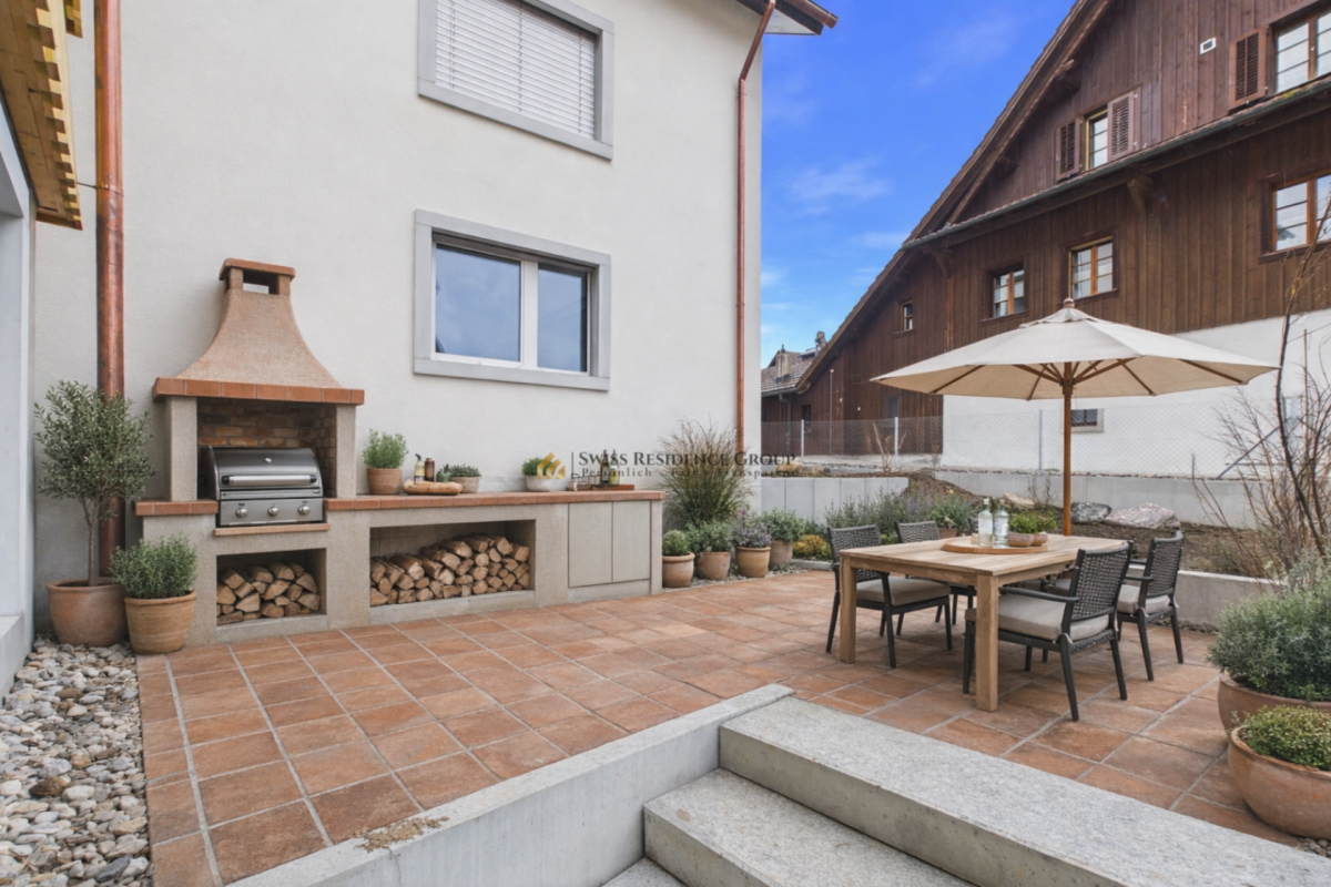Modernes Raumwunder zwischen Zürich & Zug: 6-Zimmer-Designhaus mit exklusiver Wellness-Dachsuite - Perfekt für Wohnen & Arbeiten