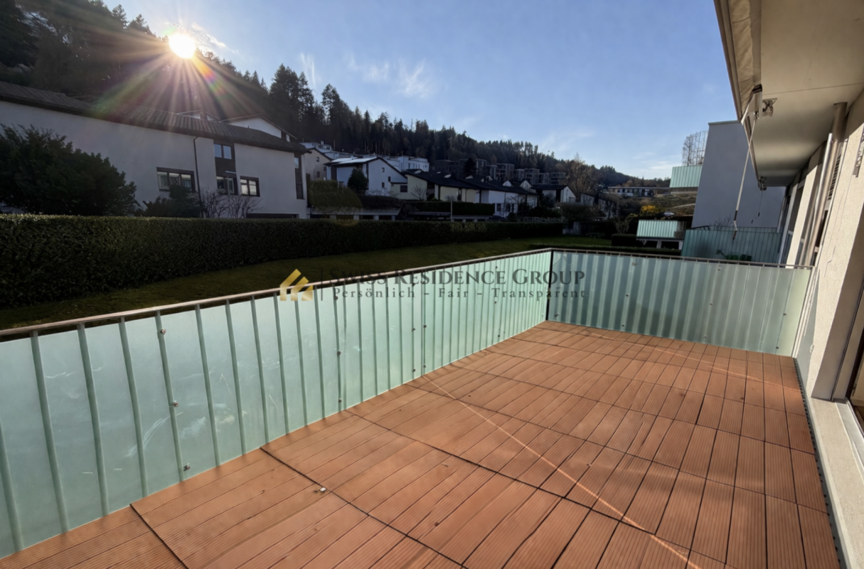 Beautiful, quiet residential area with a view of the green