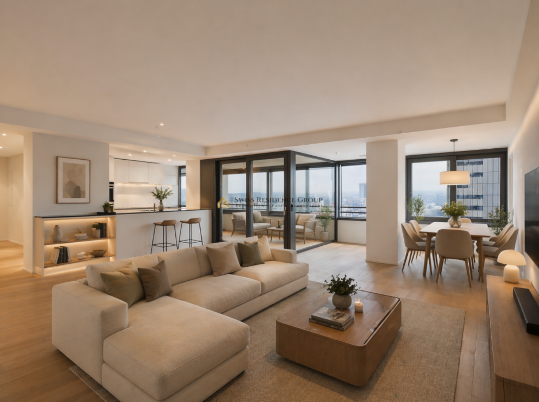Hoch hinaus in Zürich West - 3.5 Zimmer im 17. Obergeschoss