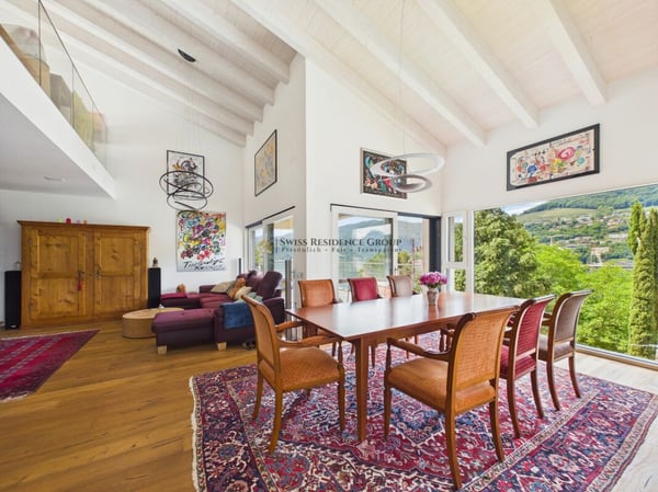 Prestigiosa villa moderna con Spa privata e vista lago a Brusino Arsizio 5