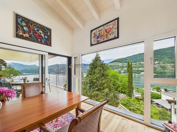 Prestigiosa villa moderna con Spa privata e vista lago a Brusino Arsizio 8
