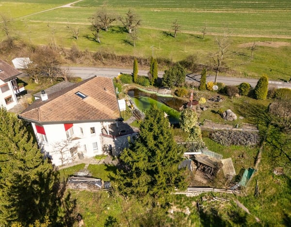 Einfamilienhaus mit grossem Grundstück & angrenzender Landwirtschaftsparzelle 1