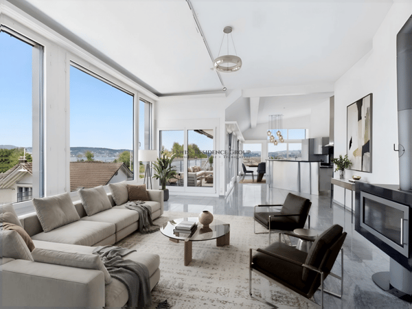 Exklusiv mit traumhafter Seesicht - privater Dachterrasse - Wellness-Oase 1
