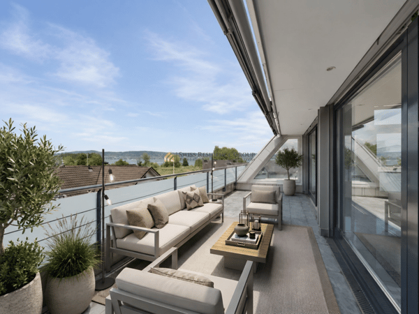 Exklusiv mit traumhafter Seesicht - privater Dachterrasse - Wellness-Oase 5