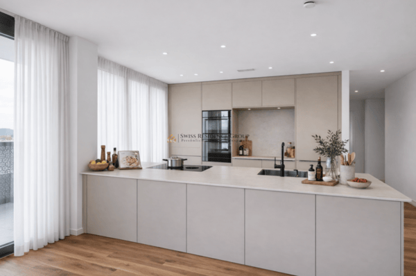 Exklusive 5.5-Zimmer-Wohnung im 33 Obergeschossdes Towers Three Point 8