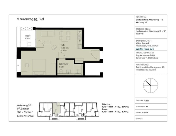 Modernes Wohnen im Neubau: 1.5-Zimmer-Wohnung mit Balkon im 3. OG 9