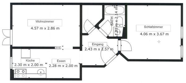 2.5 Zimmerwohunng im Zentrum zu vermieten! 8