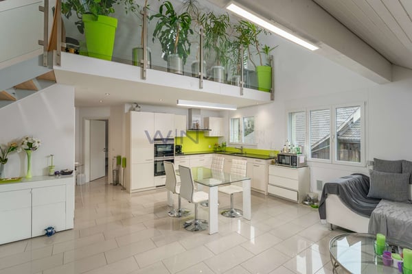 Atrium, Lift und Tiefgarage im Reusstal