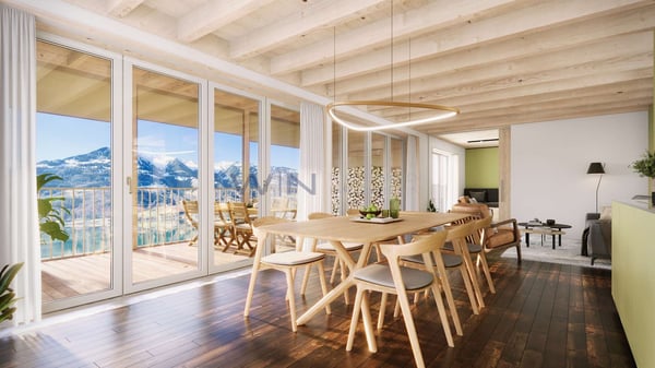 Massivholz-Neubau mit Blick auf den Sarnersee 5
