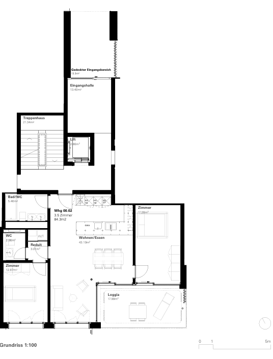 Moderne 1.5-Zimmer-Neubauwohnung in Hünibach 13
