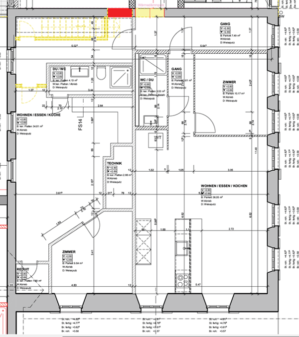 Erstvermietung moderne 2-Zimmer-Wohnung in Bachs 2