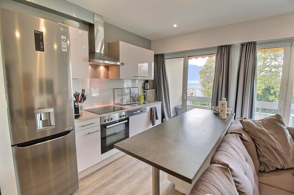 2P meublé avec balcon et dégagement sur le lac 2