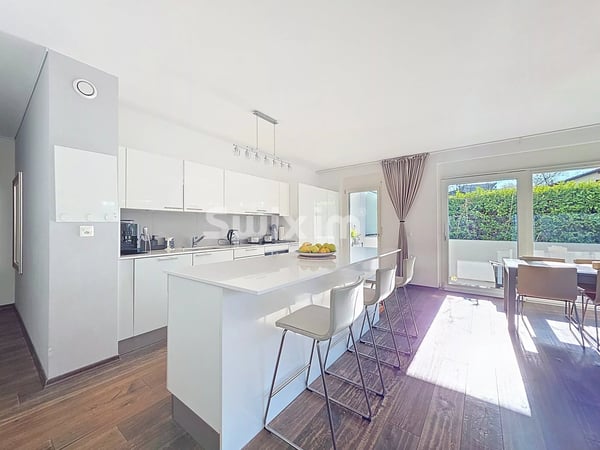 Superbe 5 pièces rez de jardin immeuble Minergie Vieusseux 4