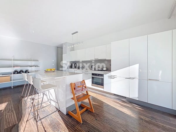Superbe 5 pièces rez de jardin immeuble Minergie Vieusseux 6