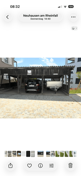 Carport mit Lademöglichkeit für E Auto an der Engestrasse 35 in Neuhausen zu vermieten 1