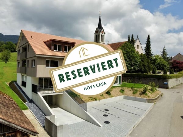 RESERVIERT Neubau 1.5-Zimmer Dachwohnung mit Aussicht ins Grüne A6 1