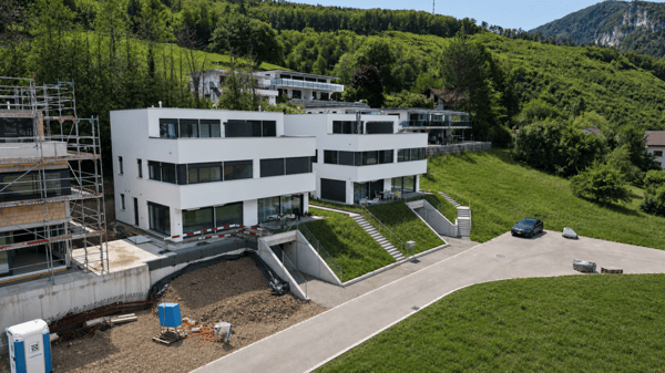 Haus D - Neubau-Doppeleinfamilienhaushälfte mit Garten & Dachterrasse