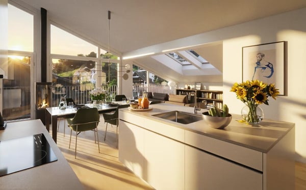 Dachwohnung mit Seeblick - Wohnen über den Dächern von Weggis 1