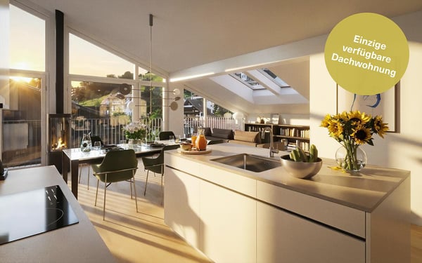 Dachwohnung mit Seeblick - Wohnen über den Dächern von Weggis 1