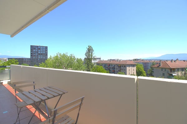 RARE: Lovely 1.5-Room furnished apartment overlooking Geneva/Charmant appartement avec vue de Genève 2