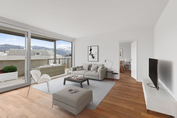 4.5-Zimmer-Penthouse mit 2 Terrassen in Gwatt (Thun) mieten 2