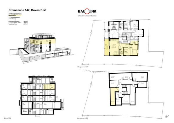 Neubau Casa PARSENN, 1.5 Zimmerwohnung Nr. 6 4