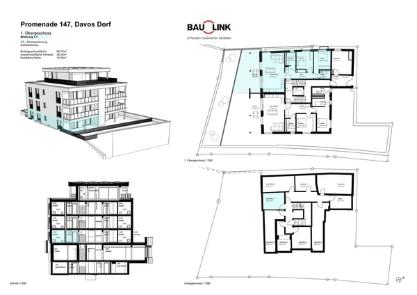 Neubau Casa PARSENN, 1.5 Zimmerwohnung Nr. 1 4