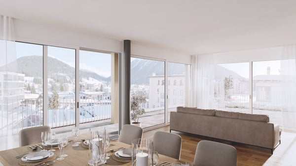 Neubau Casa PARSENN, 1.5 Zimmerwohnung Nr. 1 3