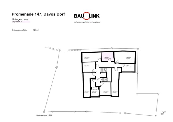 Neubau Casa PARSENN, Gewerbe und Disponibelräume 5