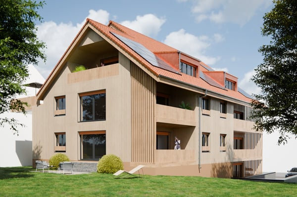 Moderne 1.5-Zimmer-Wohnung mit Balkon und grossem Sitzplatz in Beringen 5