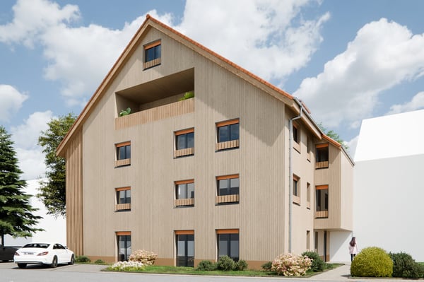 Moderne 1.5-Zimmer-Wohnung mit Balkon und grossem Sitzplatz in Beringen 4
