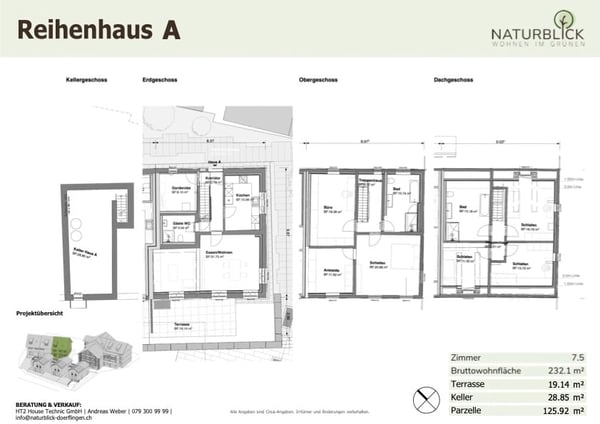 Modernes 7.5-Zimmer-Reihenhaus in ruhiger Dorfmitte von Dörf­lingen 5