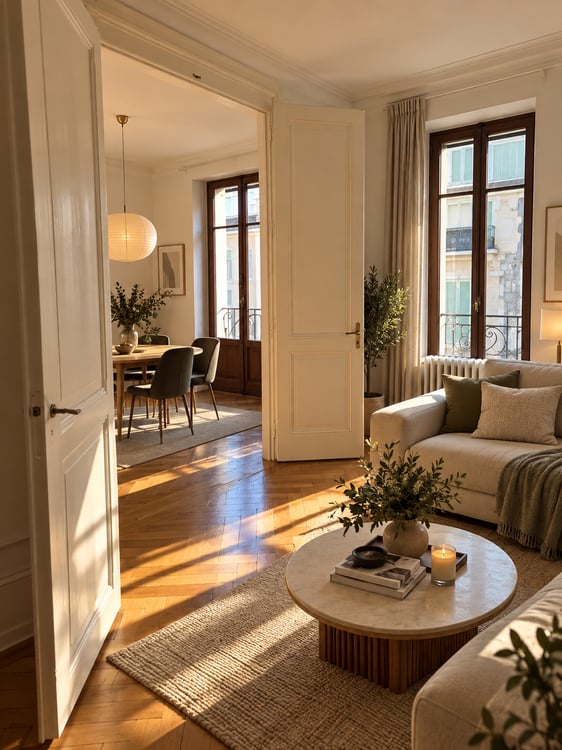 Appartement lumineux de 3.5 pièces avec balcon à Genève 1
