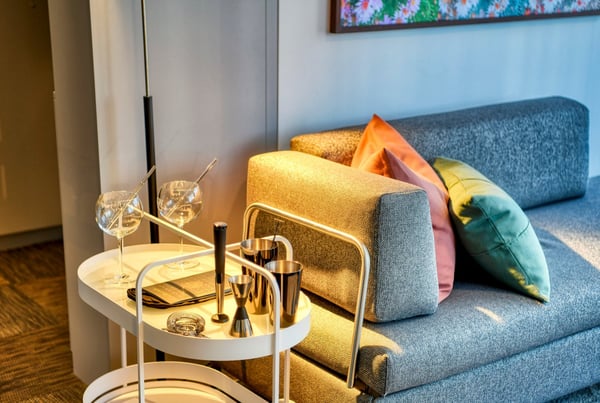 Abheben im möblierten Apartment