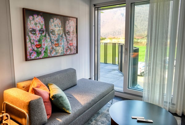 Abheben im möblierten Apartment