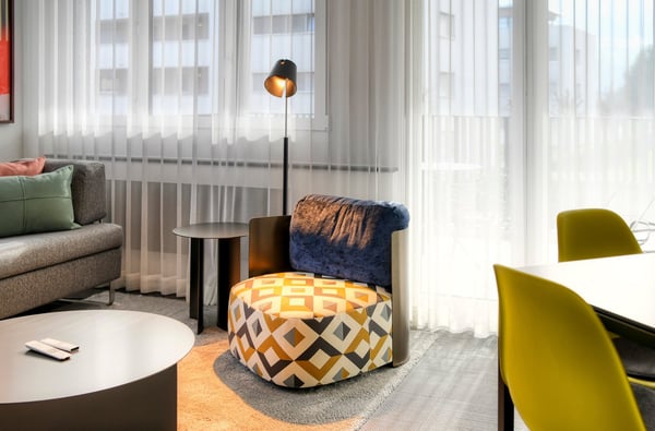 Abheben im möblierten Apartment