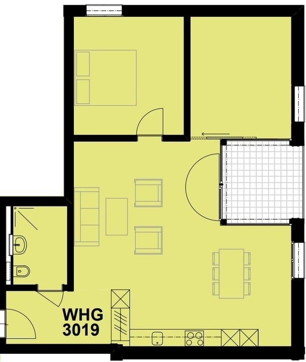 Schöne 1.5 Zimmer-Wohnung zu vermieten 6