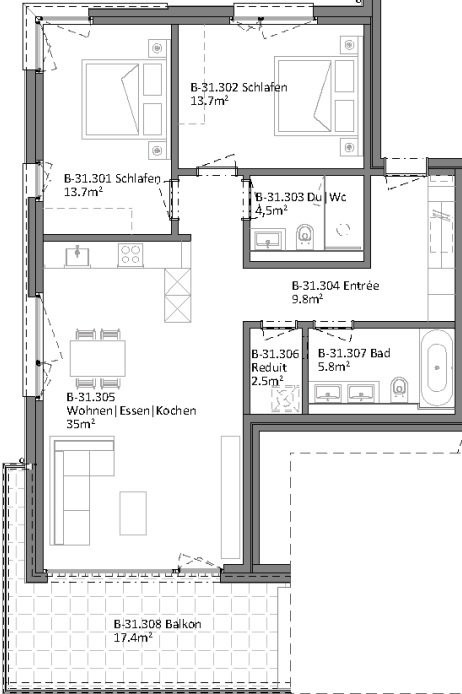 Moderne 3.5 Zimmer-Wohnung in Igis 11