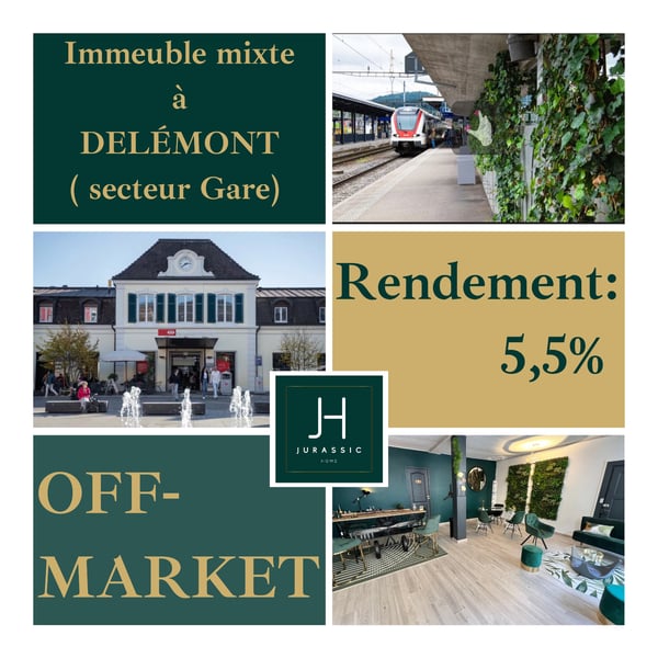 Immeuble de rendement du Delémont à 5,5% brut - premium emplacement 10