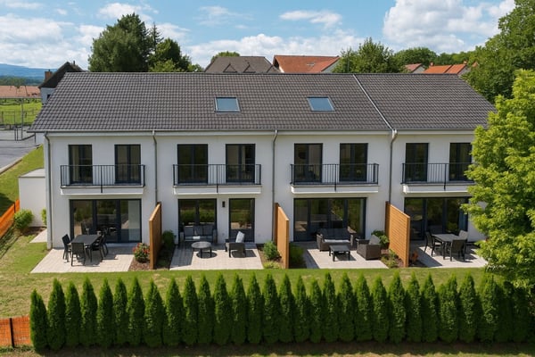 A finir Projet de 4 villas mitoyennes à vendre - Joli investissement 2