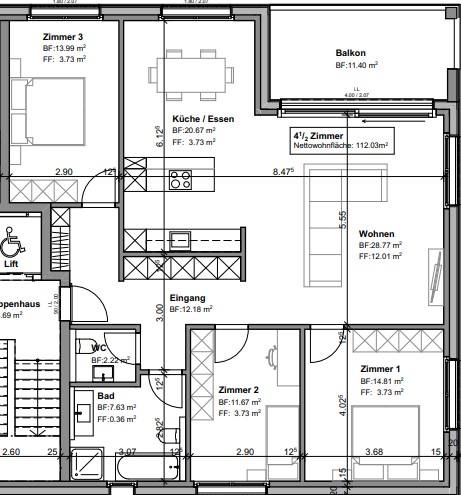 NEUBAU 1½-Zimmer-Wohnung im 1. OG, hochwertig wohnen mit Eigentumsstandard im Dorfkern von Diessbach 24