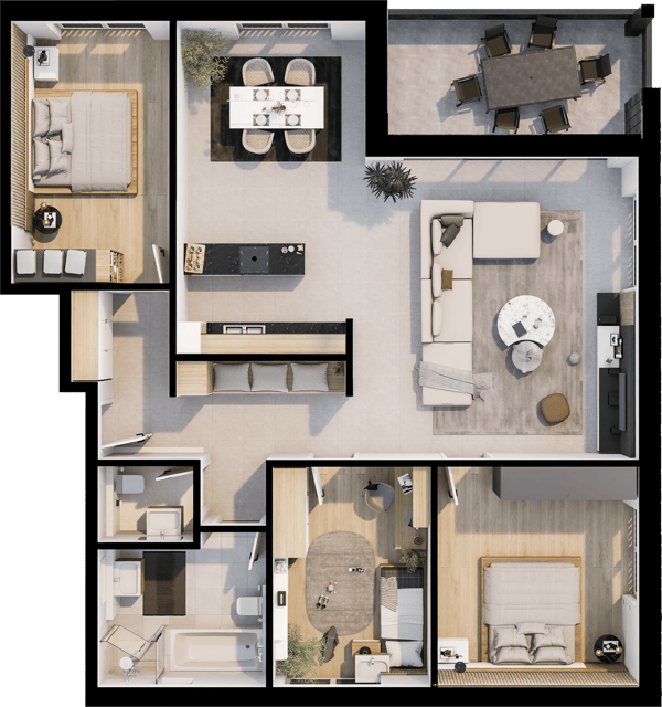 NEUBAU 1½-Zimmer-Wohnung im 1. OG, hochwertig wohnen mit Eigentumsstandard im Dorfkern von Diessbach 25