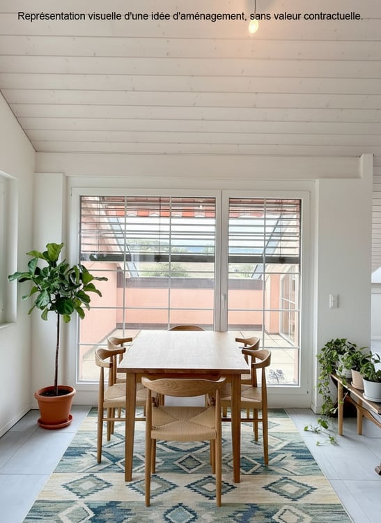 Appartement 1.5 pièces lumineux à Aclens, proche de Lausanne et Morges 4